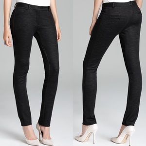 Theory Womens Black Charcoal Suit Pants